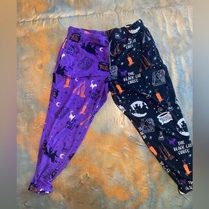 Disney purple and black Halloween themed pajama pants
